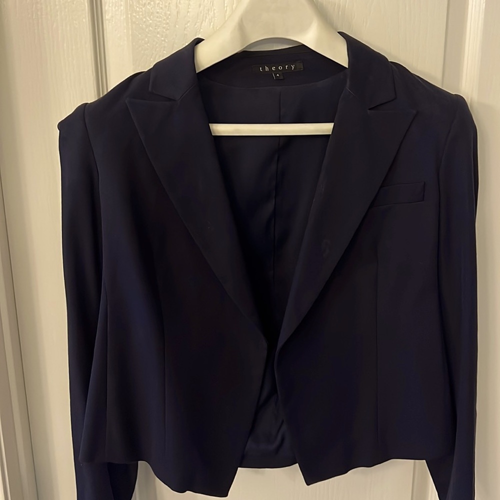 Navy Theory cropped jacket